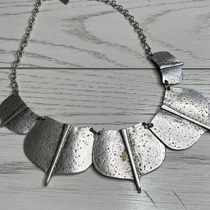 5 Leaf Silver Necklace. #610